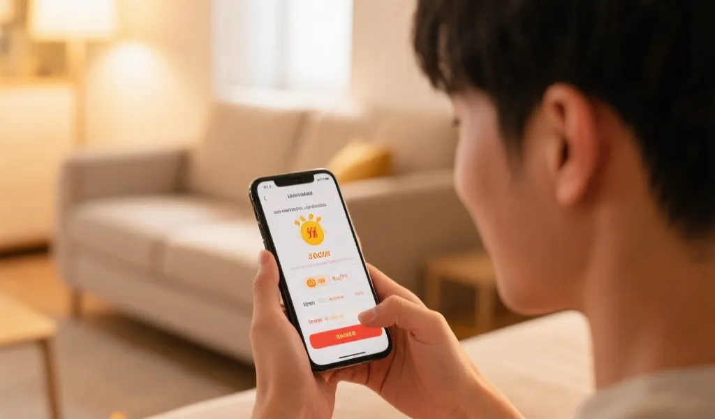 用户在手机上查看兑奖信息